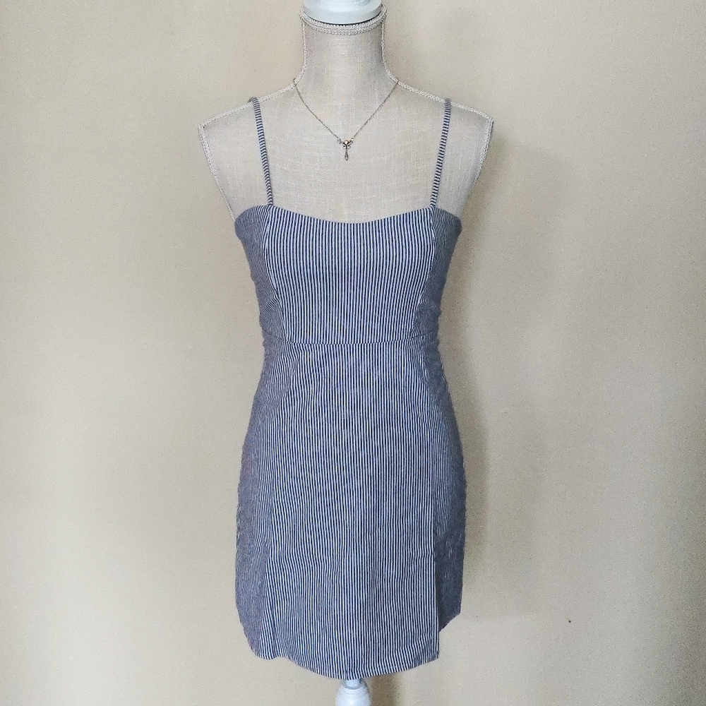 Brandy Meville, Karla Stripped Dress - OS